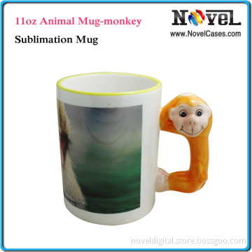 11oz Animal Mug-Monkey, Sublimation Mug